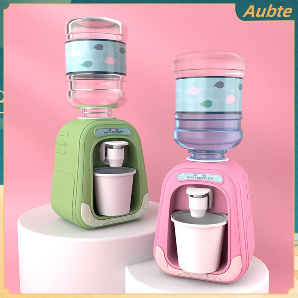 Aubte Mini Water Dispenser Play House Cartoon Water Dispenser Baby Toy