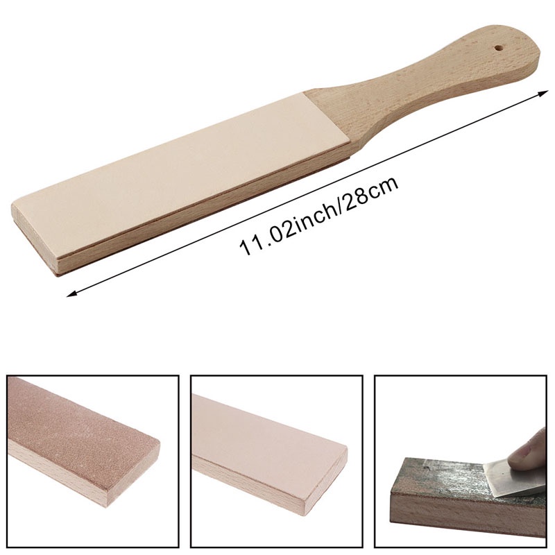 Leather craft Sharpener Knife Sharpener Wooden Handle Leather ...