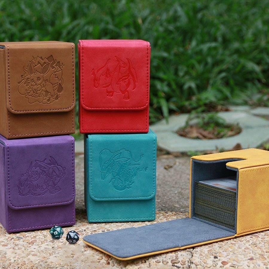 Pokemon TCG Card Box Tabletop Game Card Storage Box for YuGiOh! and
