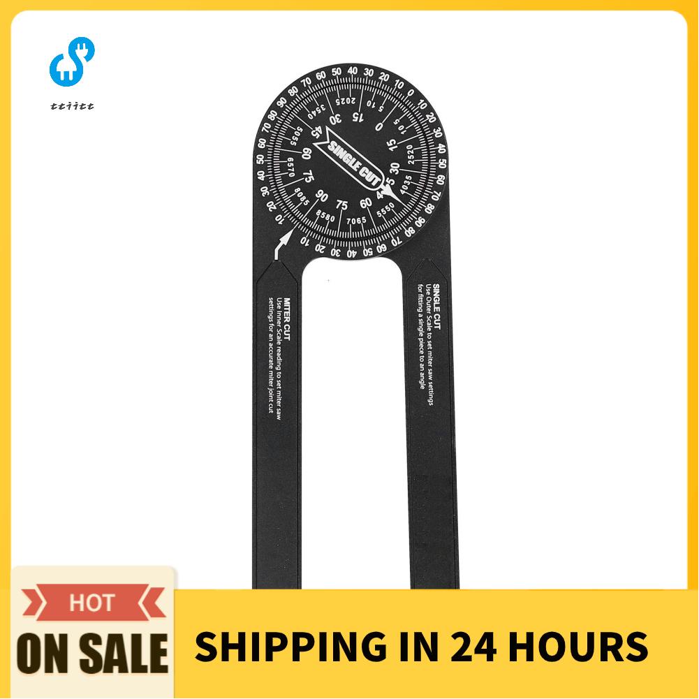 Ttiitt Miter Saw Protractor Angle Measurement Finder Gauge 360 Degree ...