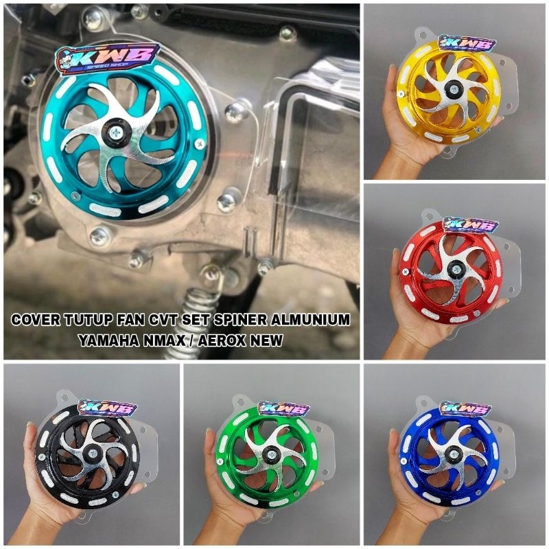 Cover Cover Cvt Fan Set Spiner Swivel Yamaha Nmax Aerox New Tutup Cvt Mika Acrylic Spiner