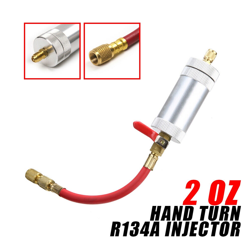 ∝ xiaoyunyOil&Dye Injector R134A R12 R22 2OZ Hand Turn Pump Oil ...