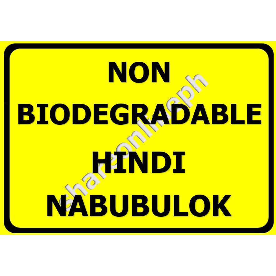 【hot sale】 Laminated Signages Nabubulok Signage Hindi Nabubulok