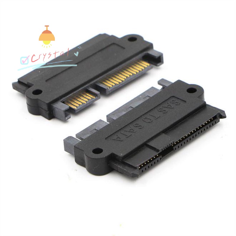 Crystal- For SAS 29 pin Female to SATA 22pin Male Adapter Converter ...