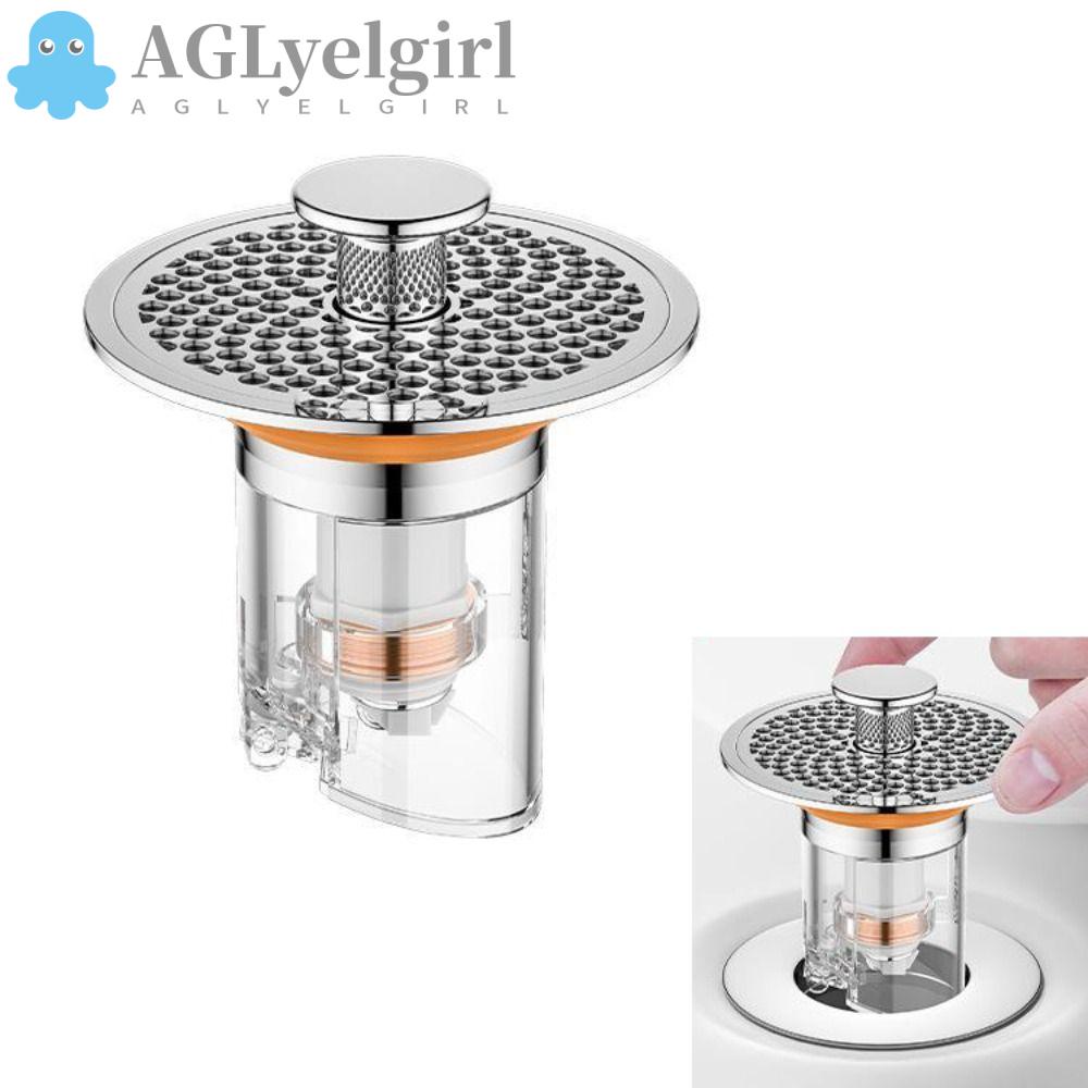 AGLYELGIRL PopUp Basin Drain Filter, Bounce Core Bathtub Stopper