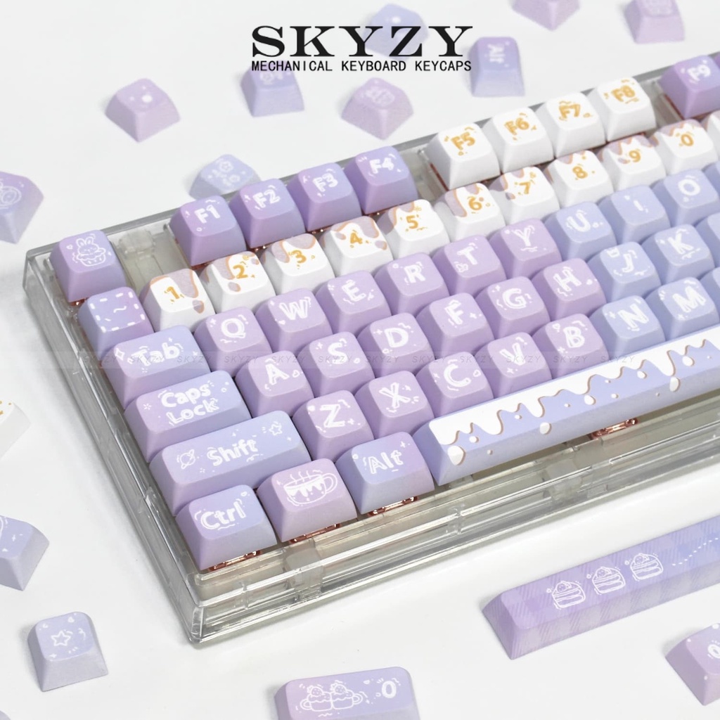 Fantasy Keycaps XDA Profile Cute Girl PBT Dye Sub Mechanical Keyboard ...