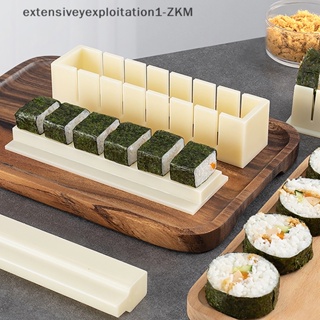 10Pcs Portable Sushi Kimbab Maker Kit Rice Roll Mold Kitchen DIY Making  Mould Roller Tools Kitchen Dining Tools 