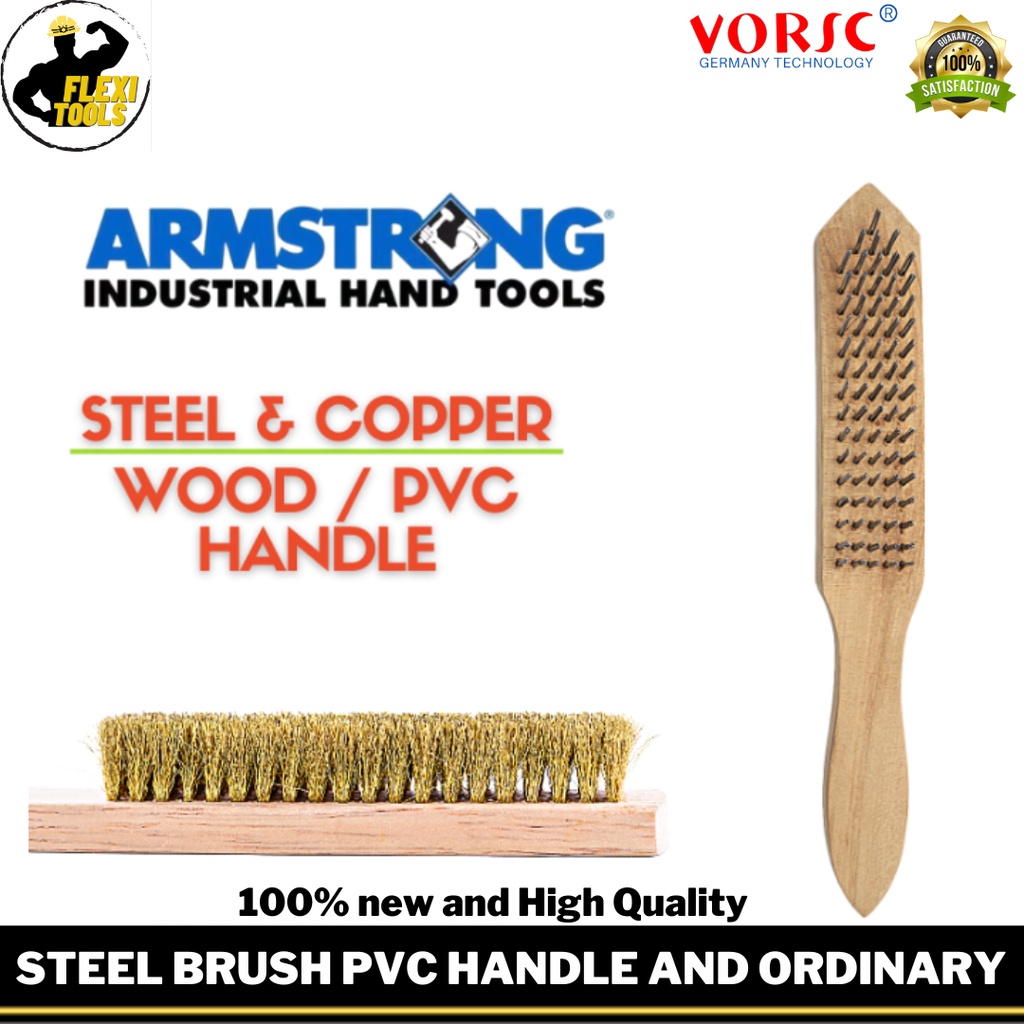 STEEL BRUSH PVC HANDLE AND ORDINARY | Shopee Philippines