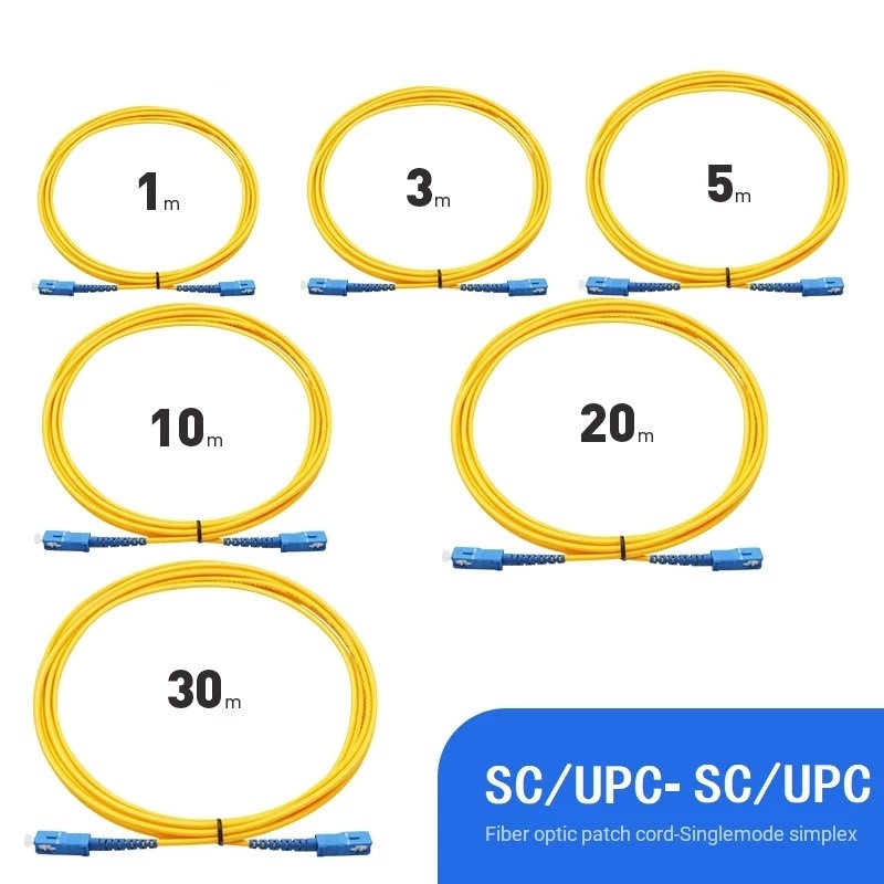 Patch Cord Fiber SC/UPC to SC/UPC - 1M / 3M / 5M / 10M / 15M/ 20M ...