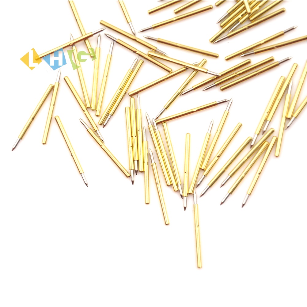 [LHG] 100pcs P75-B1 Dia 1.0mm Cusp Spear Spring Loaded Test Probes Pogo ...