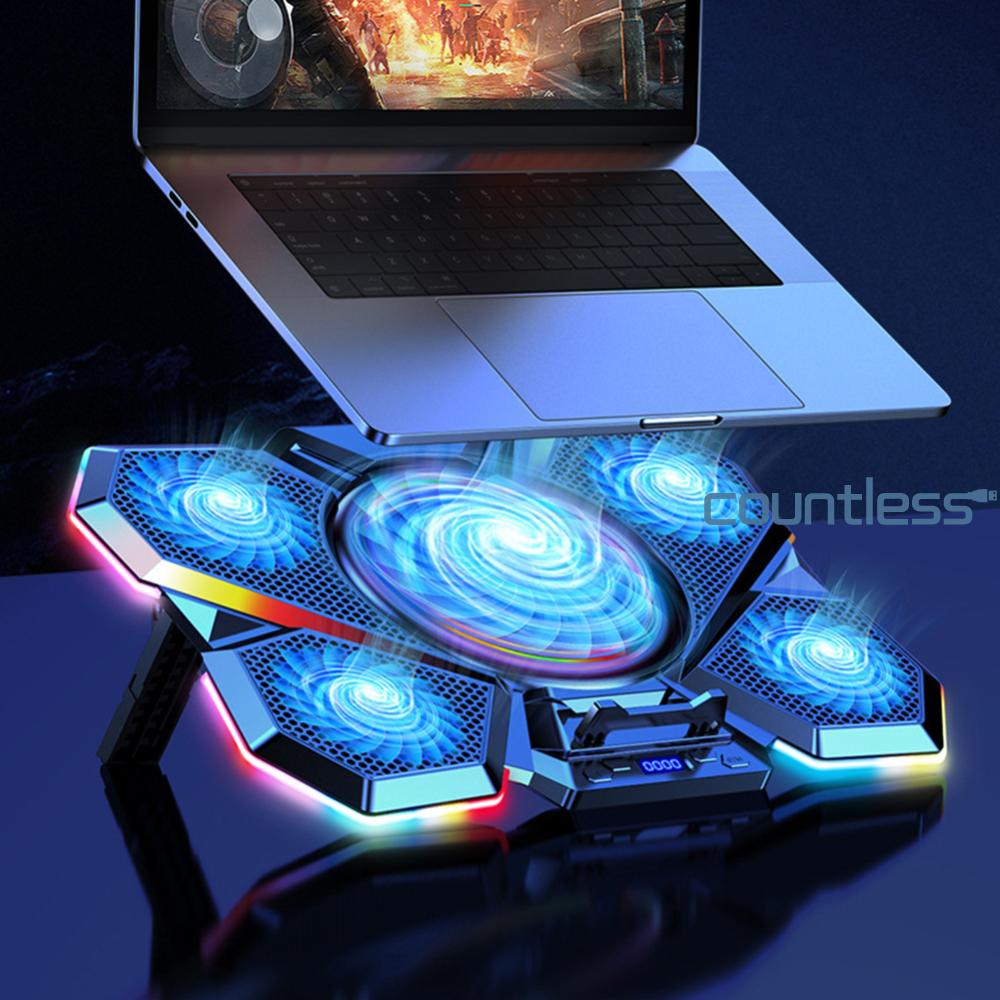 RGB Laptop Cooling Stand Angle Adjustment Notebook Support for 1217