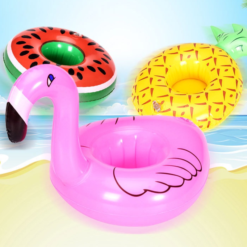3PCS PVC Inflatable Cup Holder Water Toy Firebird Cup Holder Water ...