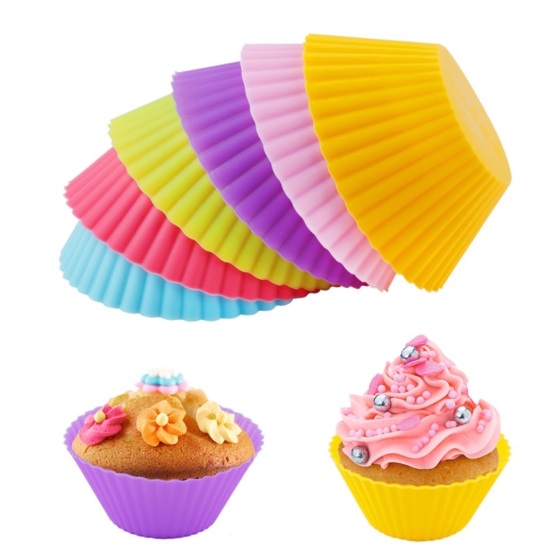 1pcs Silicone Cake Cup Muffin Cake Cup Plastic Puto Muffin Cups