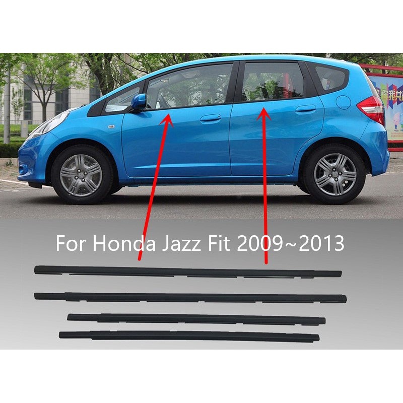 For HONDA JAZZ 20092013 Car Outside Window Moulding Weatherstrip Seal