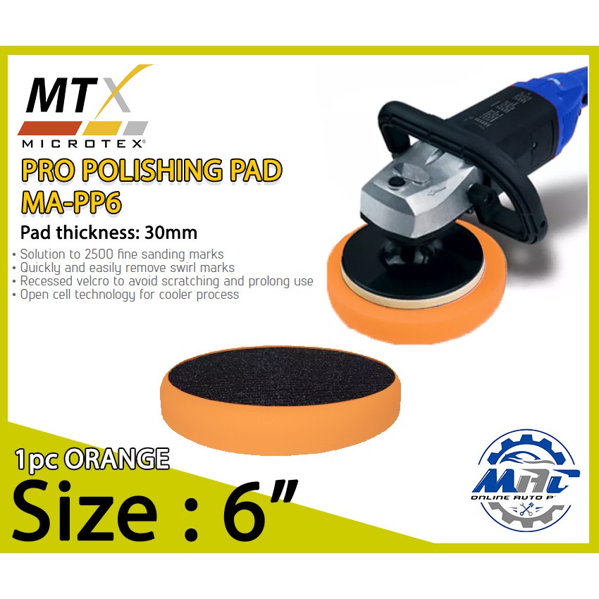 ♟Microtex PRO Polishing Pad 6 inch (Orange) MAPP6 Shopee Philippines