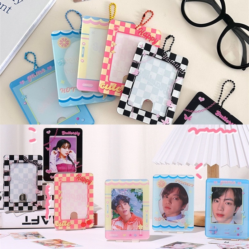 Wholesale Custom Acrylic Toploader Photo Card Holder Acrylic Stand ...