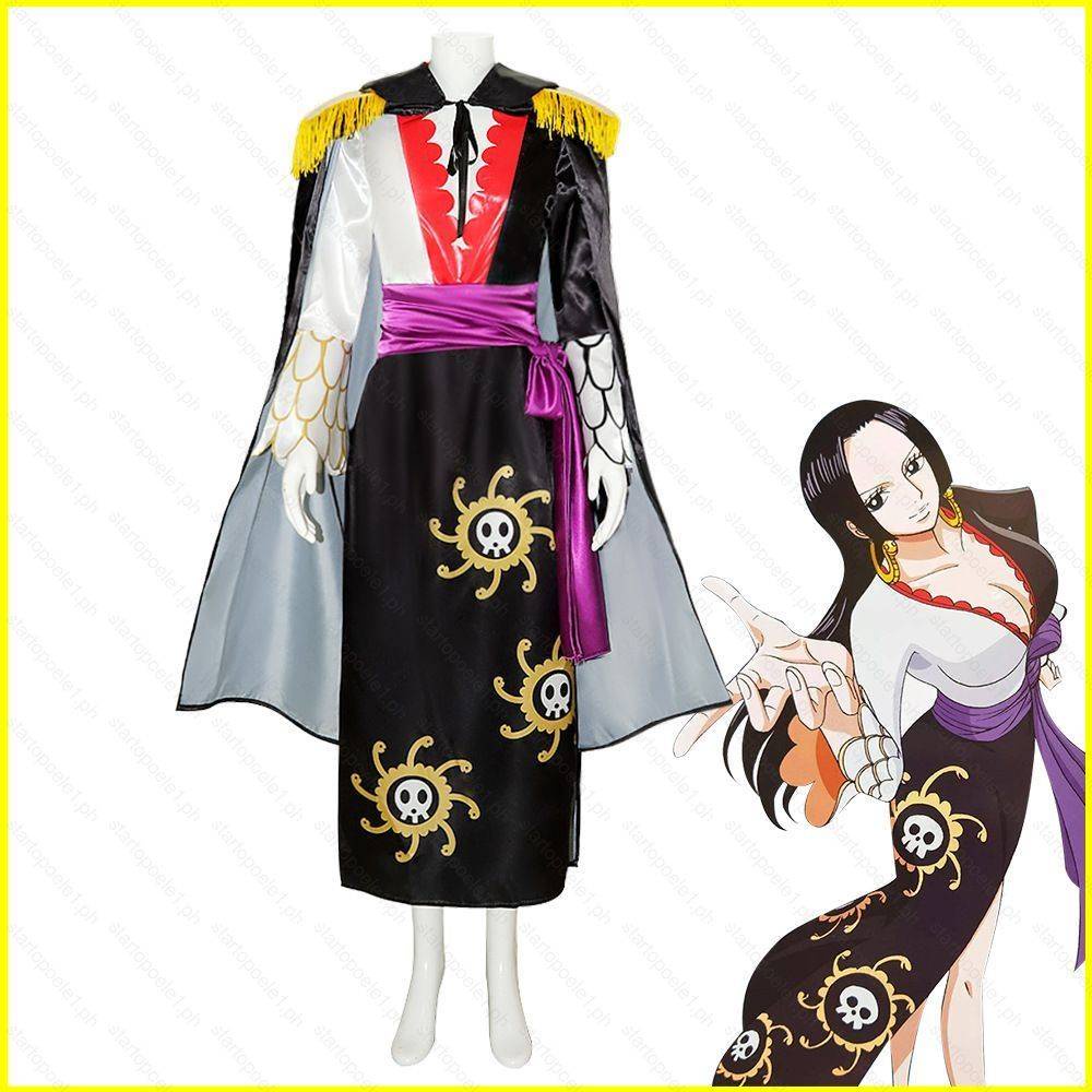 YYDS Anime One Piece Boa Hancock Cosplay Cheongsam Costume Cloak Dress ...