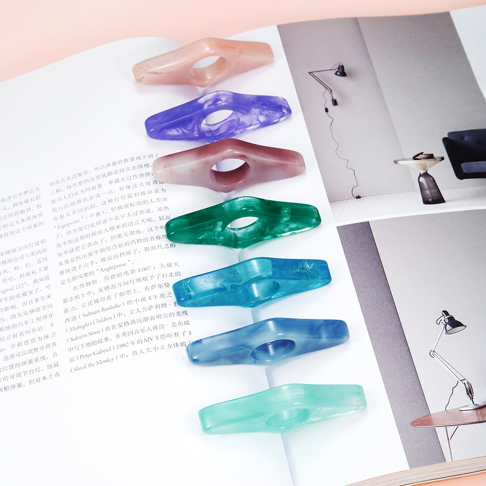 Multi-function Acrylic Thumb Book Support Creative Book Page Holder ...