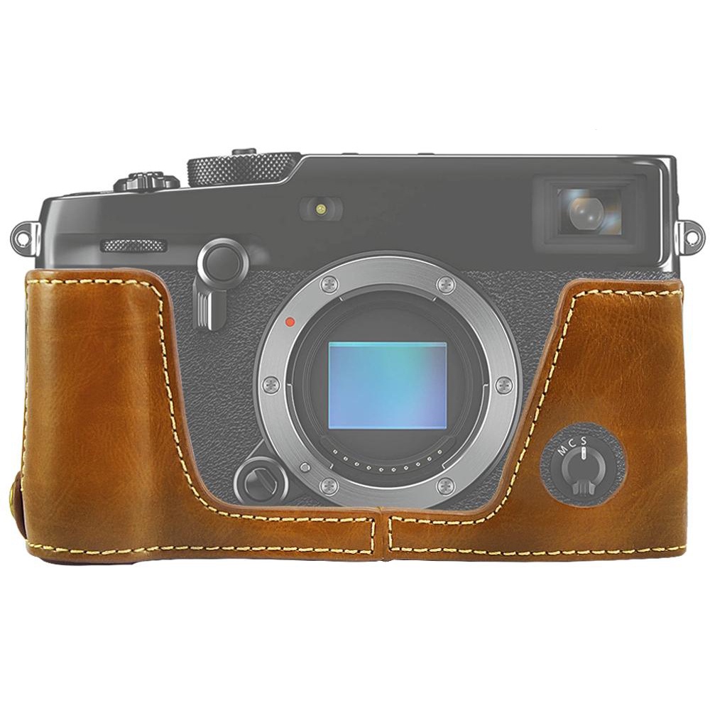 Half Body PU Leather Camera Case Bag For Fujifilm X-Pro3 XProIII