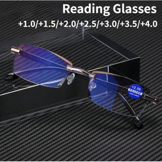 Universal Frameless Reading Glasses For Men And Women Bifocal Far Near Anti  Blue Light Magnification Glasses Presbyopia Glasses Diopter +1.0 +1.5 +2.0  +2.5 +3.0 +3.5 +4.0