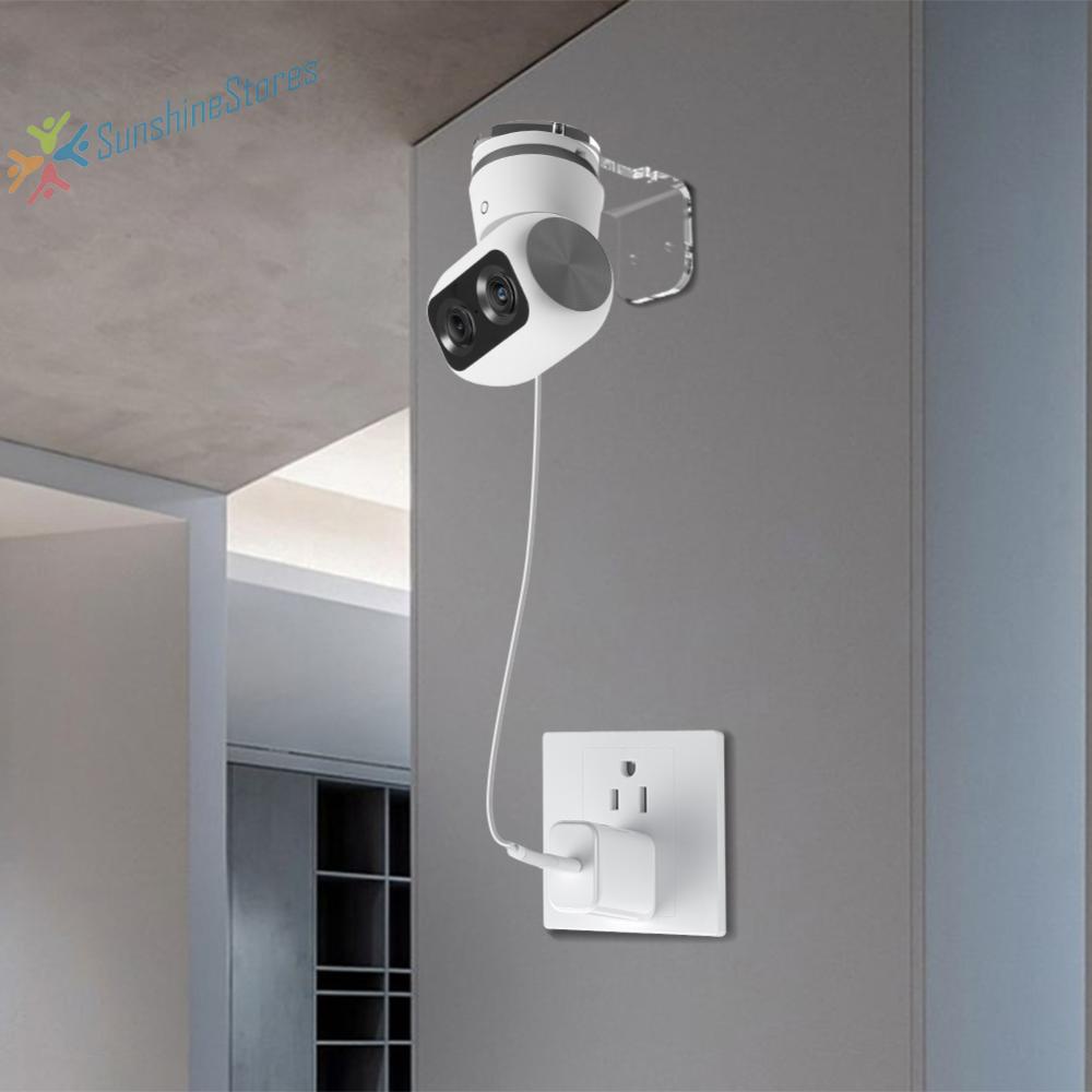 Wall Mount Acrylic Bracket for Eufy Security Indoor Cam S350 Adhesive