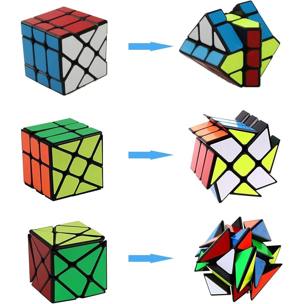 Qiyi Speed Cube 3x3x3 Magic Speed Cube Windmill Cube Axis Cube Fisher ...