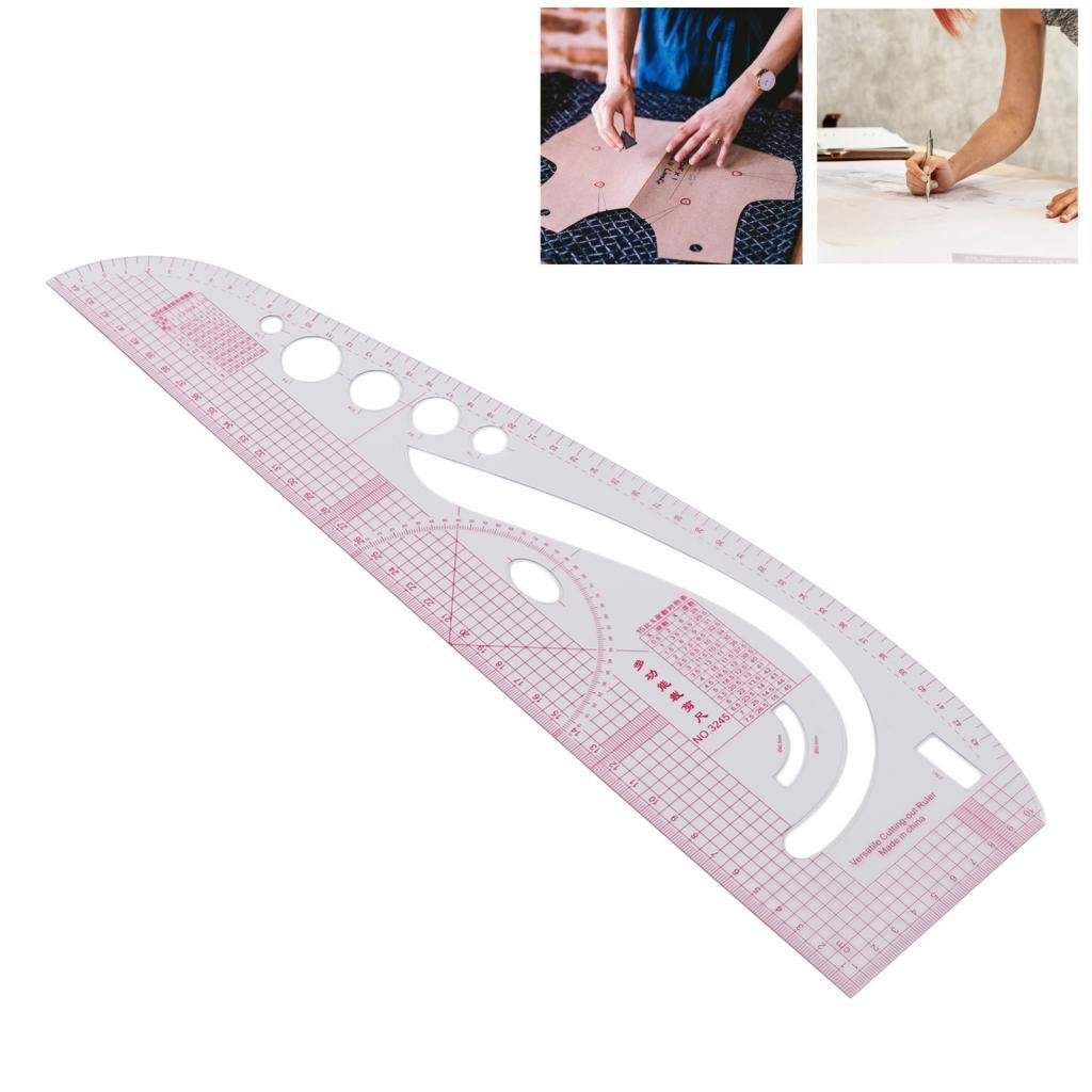 Hhihi Sewing Ruler Tailor Tool Clothing Fashion DIY Drawing Template ...