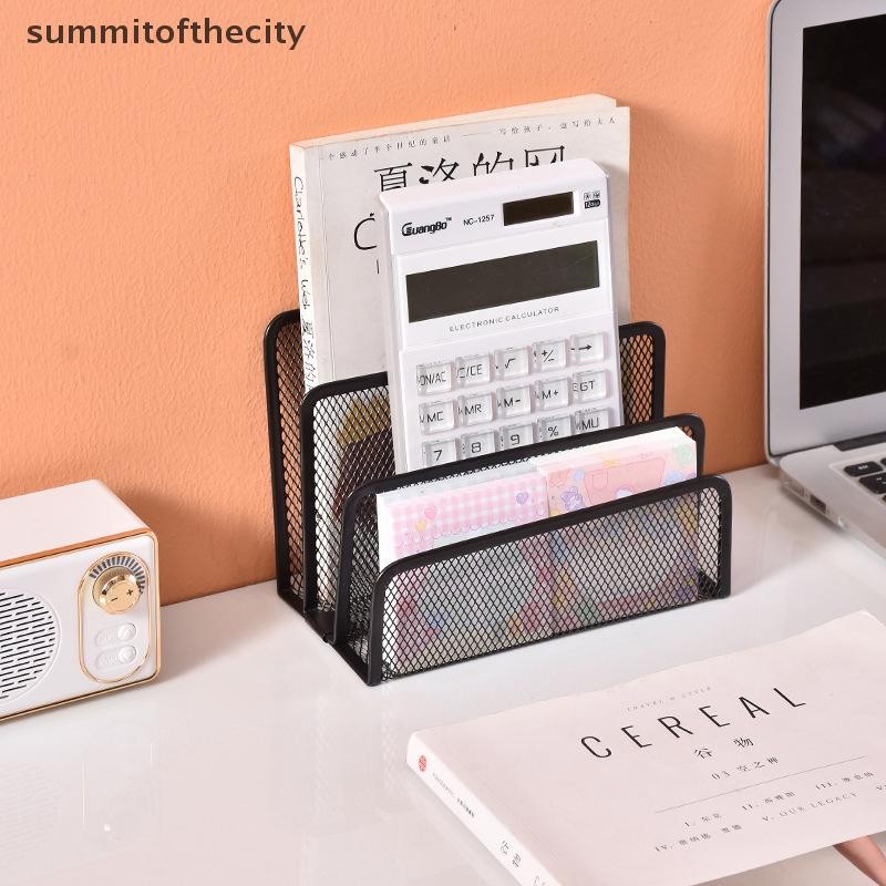 summitofthecity Papers Trays Notebook Stand Rack Desk 3-layer Black ...