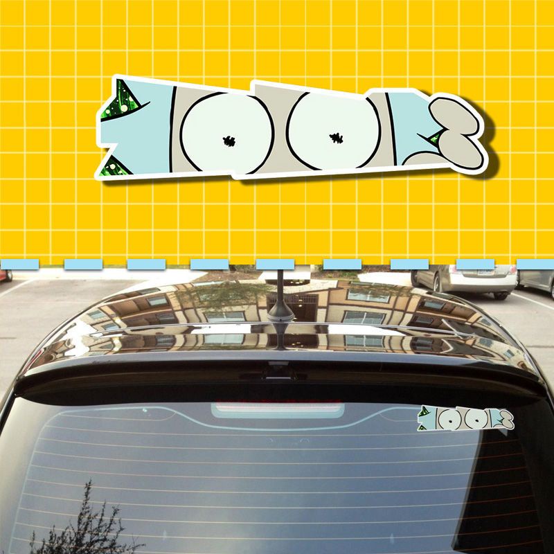 Tik Tok Car Sticker Car Sticker Rear Window Rick and Morty Electric ...