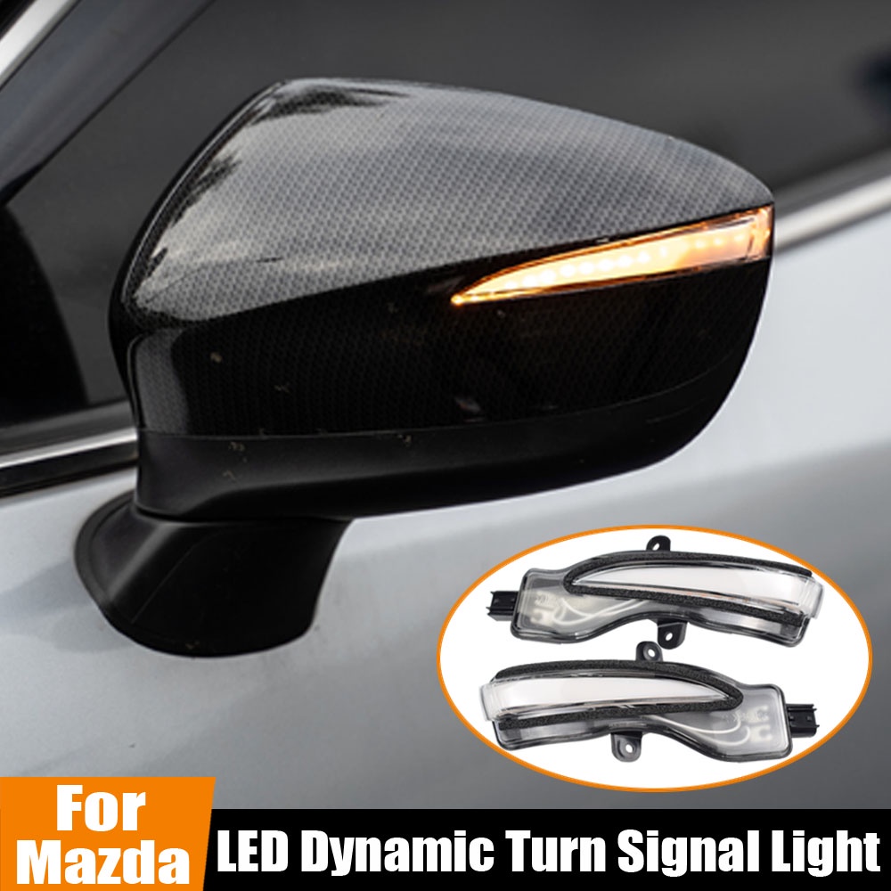 LED Light Dynamic Turn Signal Side Mirror Blinker Indicator For Mazda