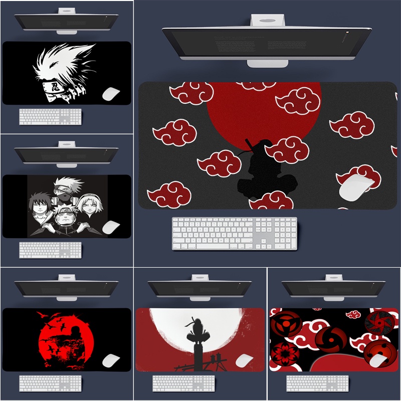 Naruto Logo Mouse Pad Uzumaki Naruto & Kakashi Hatake Keyboard Pad