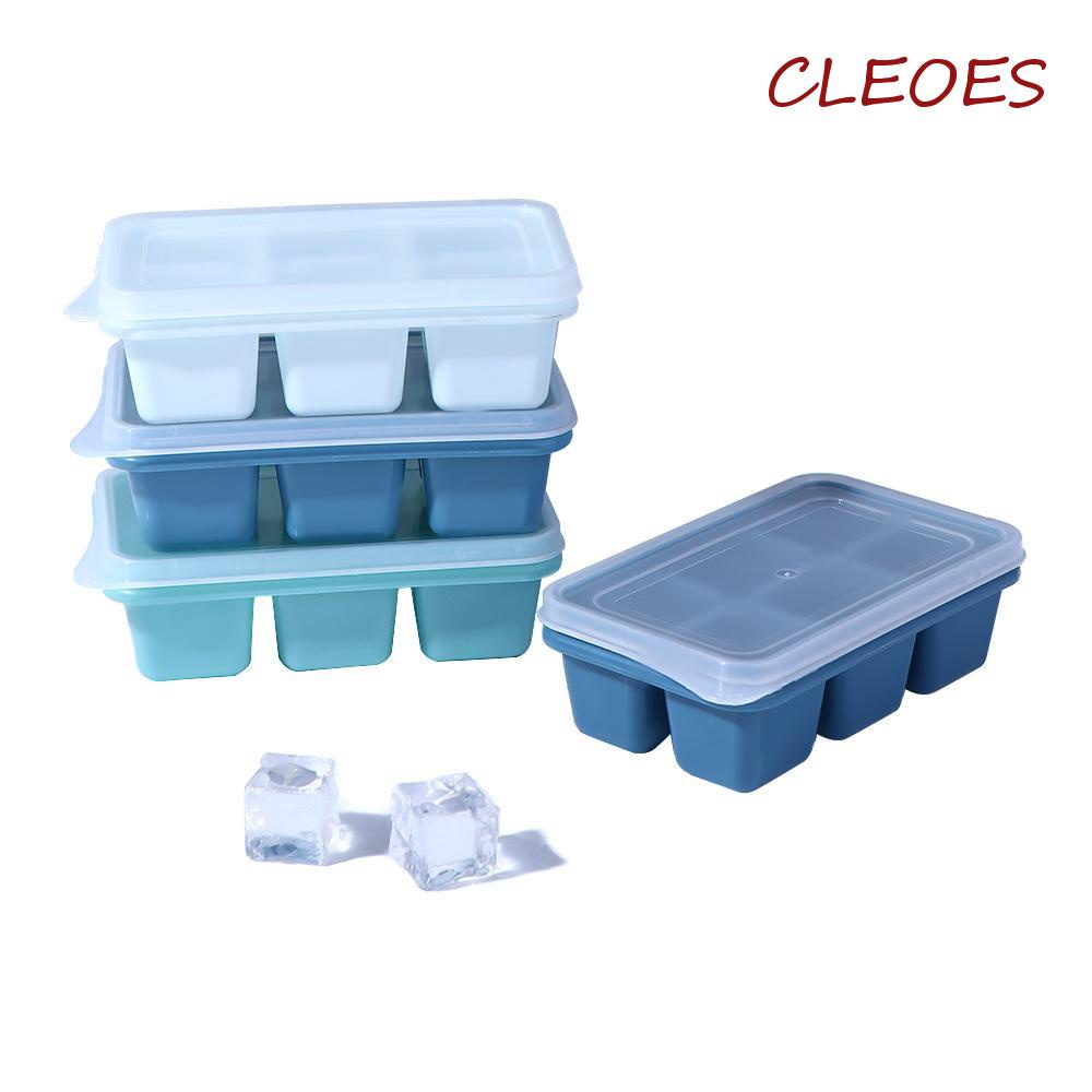 CLEOES Ice Tray Six Grids Frozen Ice Cube Homemade Easy To Demold Ice ...