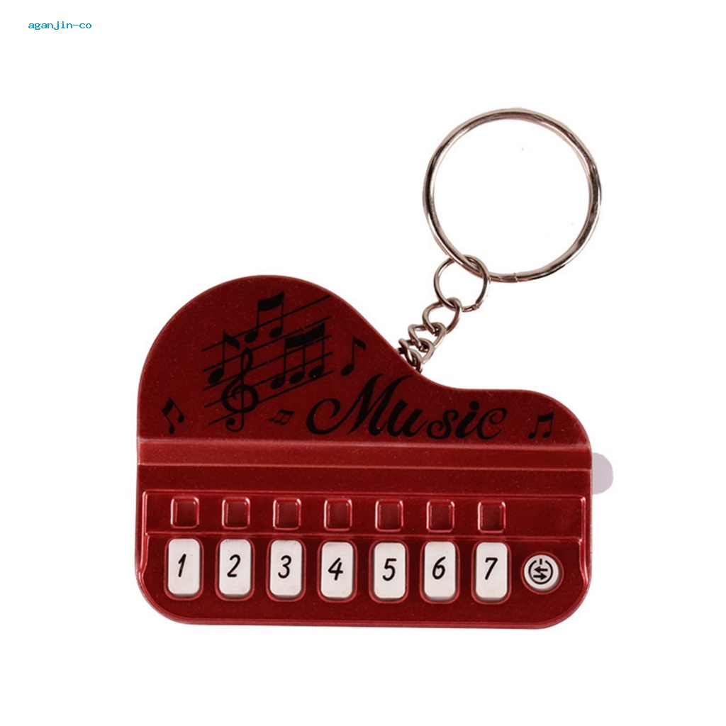 Ag Lightup Keys Keychain Electronic Keyboard Keychain Pendant Mini