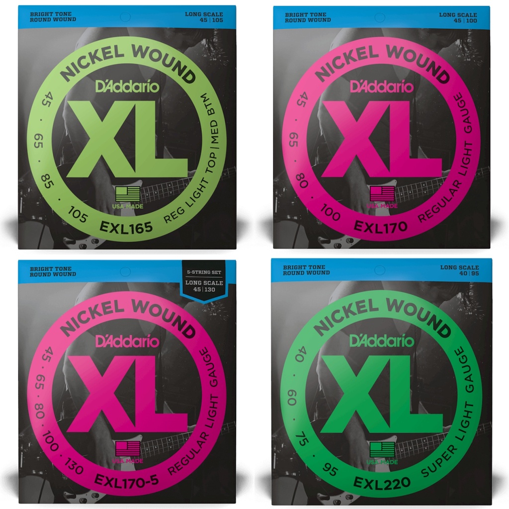 45 String Bass Guitar Strings XL Nickel Bass Strings 45105 Perfect