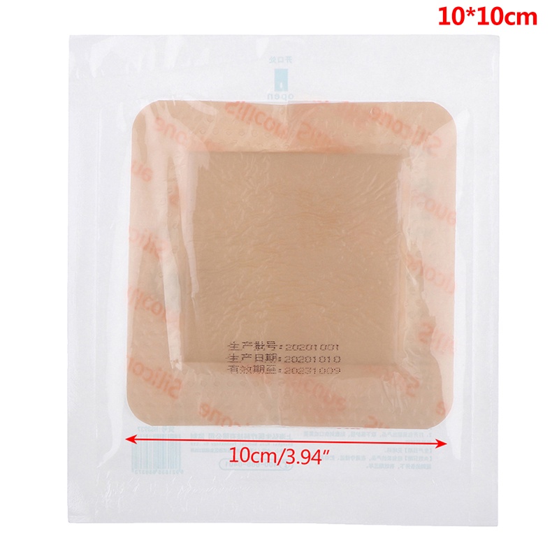 5 sizes of pressure ulcer patches, silicone gel dressings, adhesive
