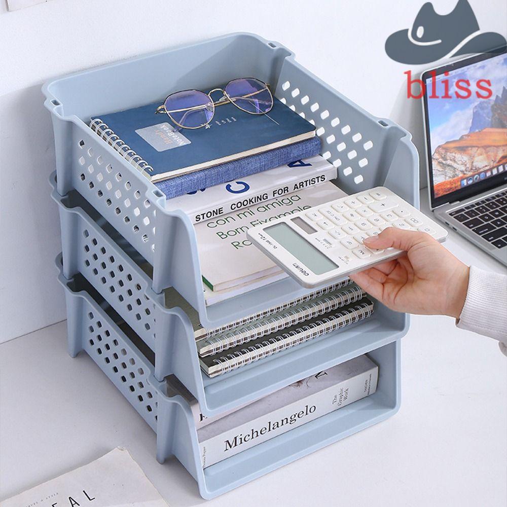 BLISS Stackable File Rack, Desktop Organizer File Organizer A4 File