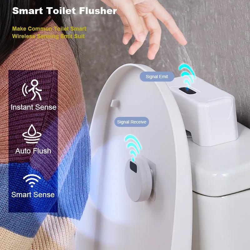 Automatic Toilet Flush Button Induction Toilet Flusher External ...