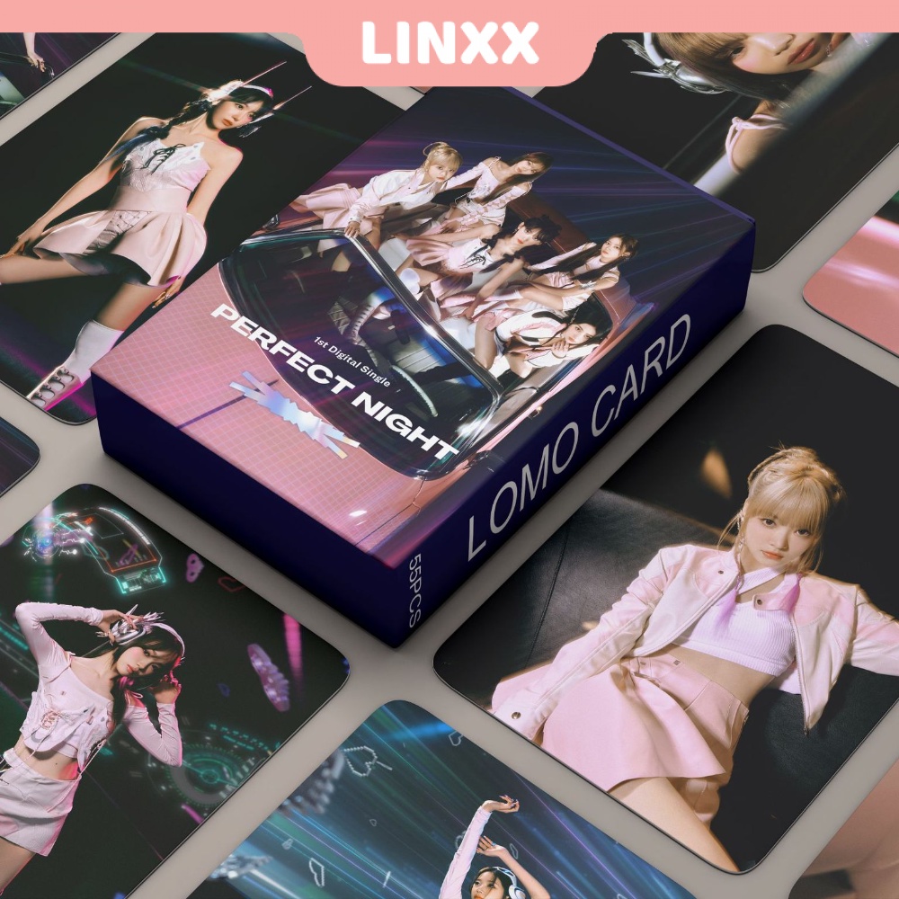 LINXX 55 Pcs LE SSERAFIM Perfect Night Album Lomo Card Kpop Photocards ...