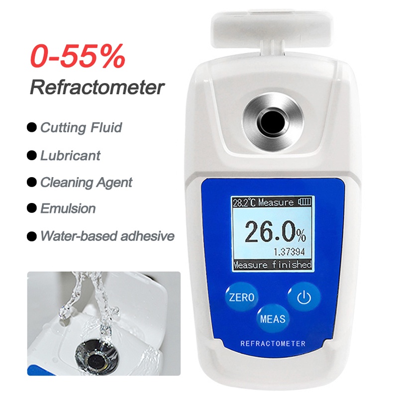 055 Digital Refractometer Cutting Fluid Concentration Meter