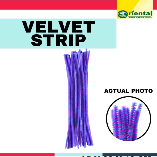 Fuzzy Wire Velvet Strip10'S AND 20'S Colour Hairy Root Strips Twisted