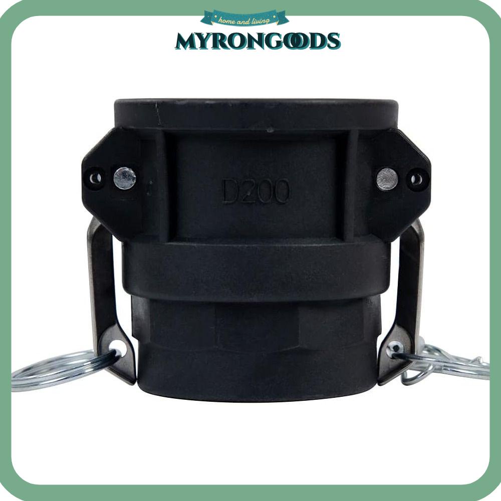MYRONG 2 inch Cam Lock Fittings, Black Standard Type D Polypropylene