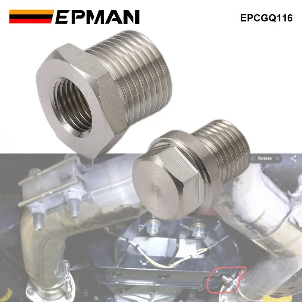 EPMAN Stainless O2 Bung & Plug Reducer Adapter M18 x 1.5 to M12 x 1.25 ...