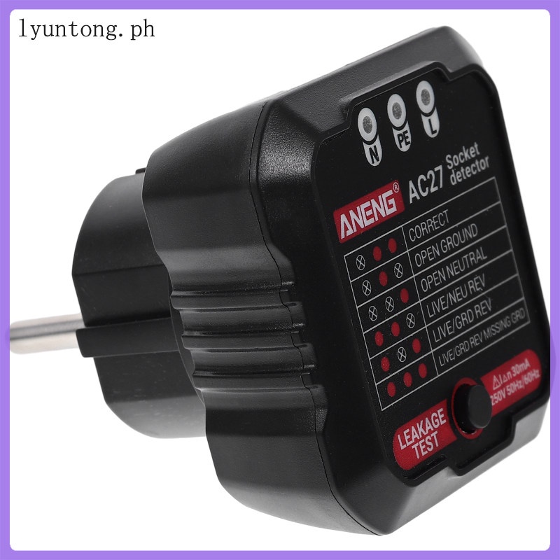 Power Outlet Tester Supply Plug Electrical Outlets Number lyuntong