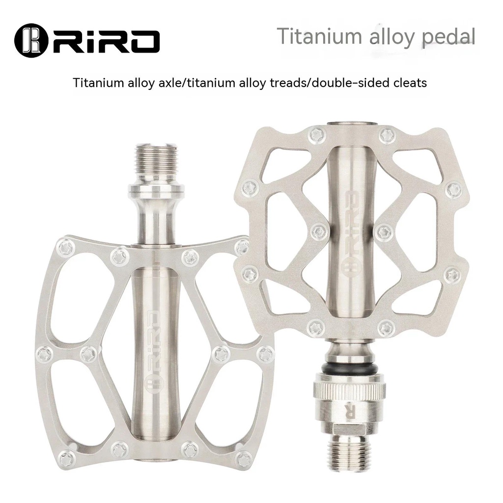 RIRO Bicycle Pedal Titanium Alloy Pedal Quick Release Pedal Lightweight Road Bike Pedal for Bromton Folding Bike Accessories