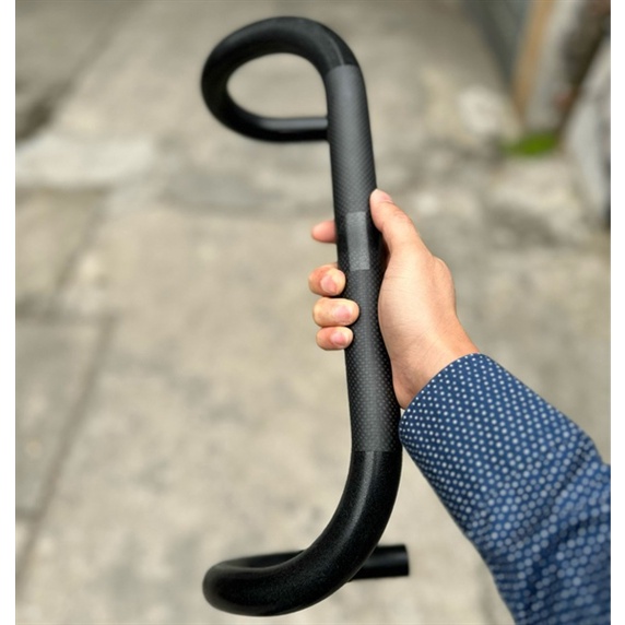 Pista carbon curved handlebars specialized for Track 31.8 - 420 - Black ...