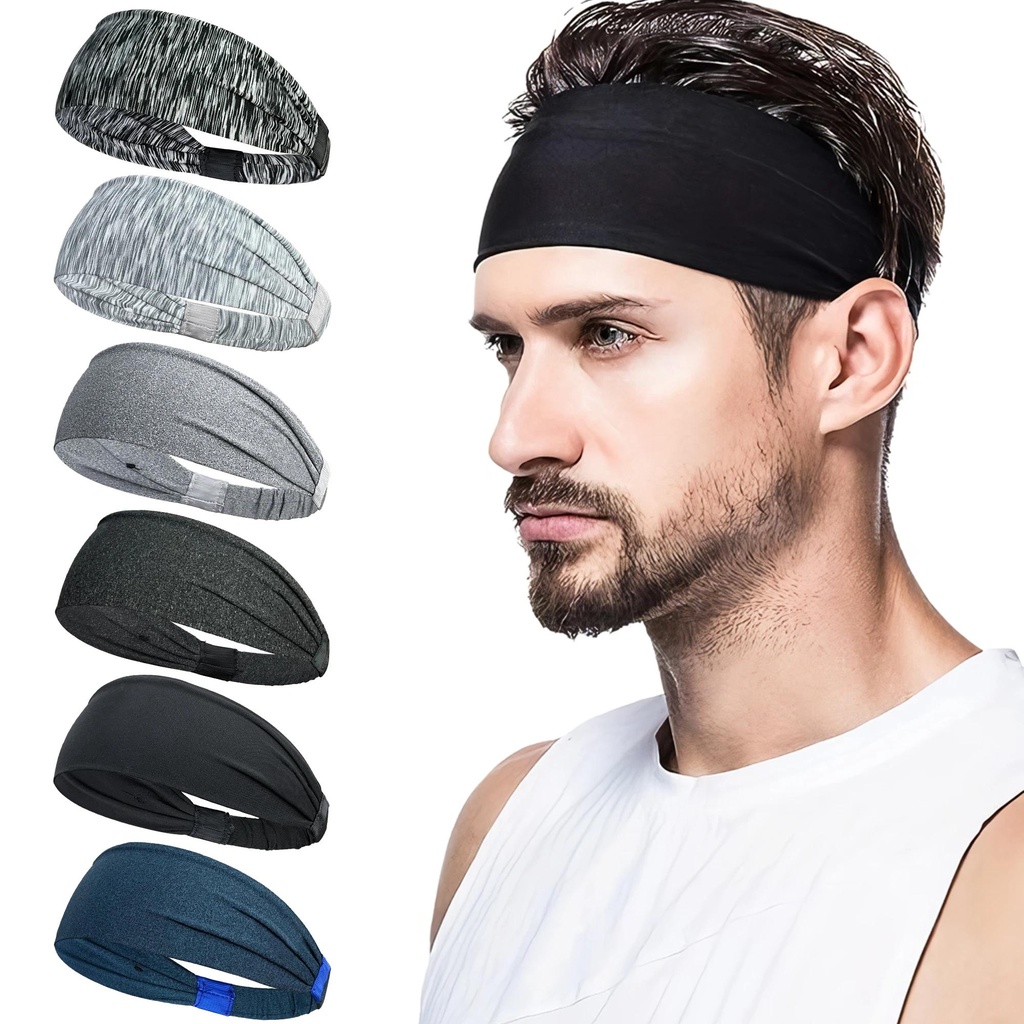 Sports Headbands For Men Woman Gym Yoga Sweat Hair Bands Soft Elastic