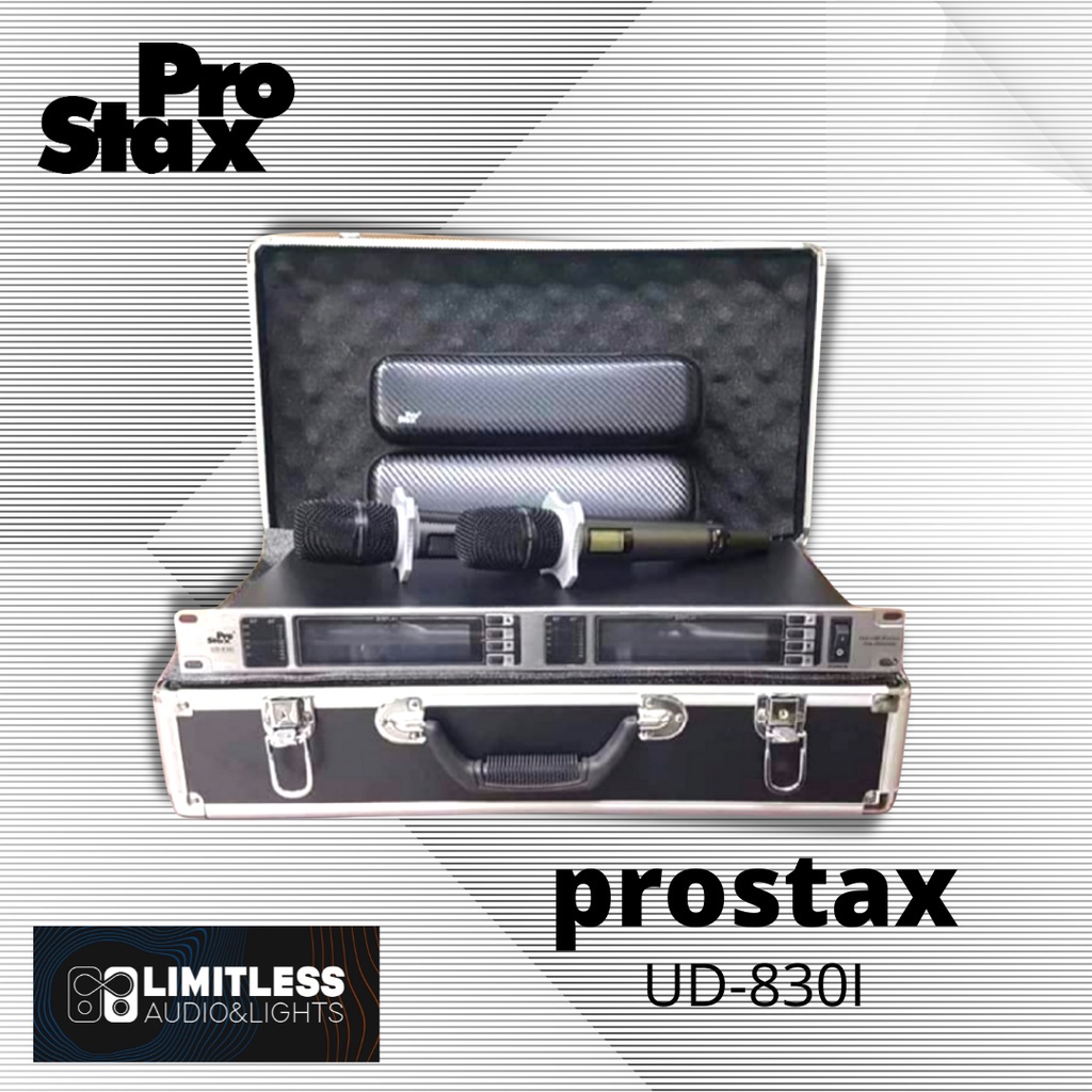 Prostax Professional dual wireless microphone UD 830i