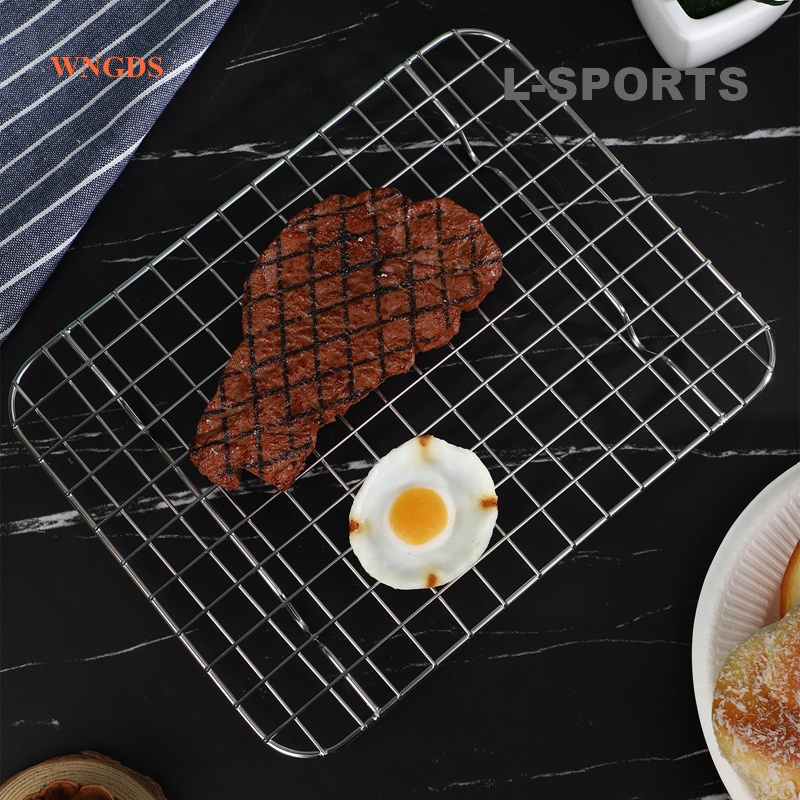 LSPORTS Checkered Chef Cooling Rack Stainless Steel, Oven Safe Grid