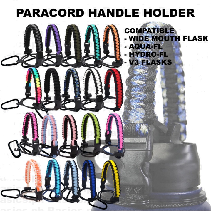 Aquaflask Paracord Handle for Water Bottle Paracord Strap Carrier for ...