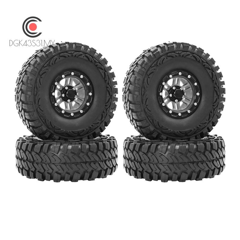 INJORA 4pcs 1,9 Pneus RC Crawler Pneus pour 1/10 Axial SCX10 Pro SCX10